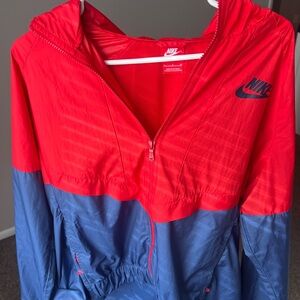 Nike Two-Tone Red and Blue Jacket